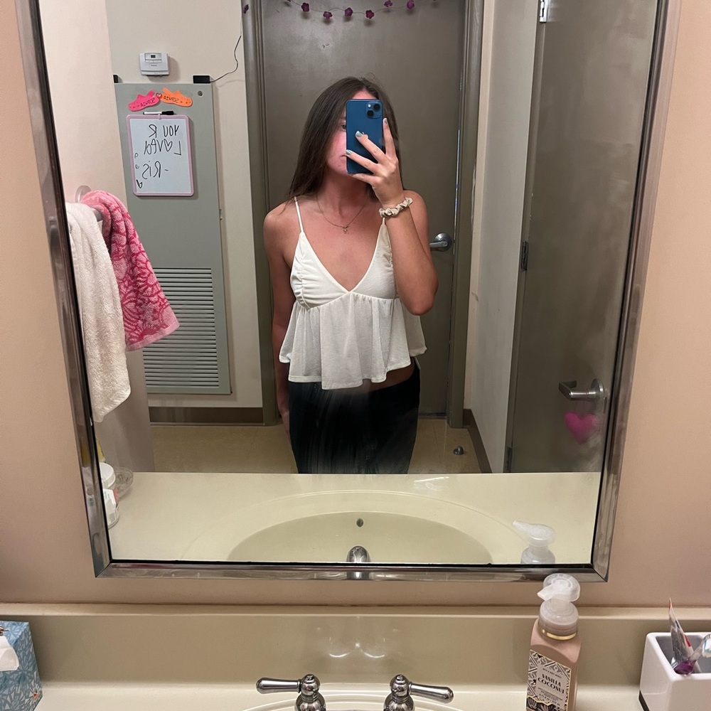 White Beach/Boho Vibe Small Tank Top